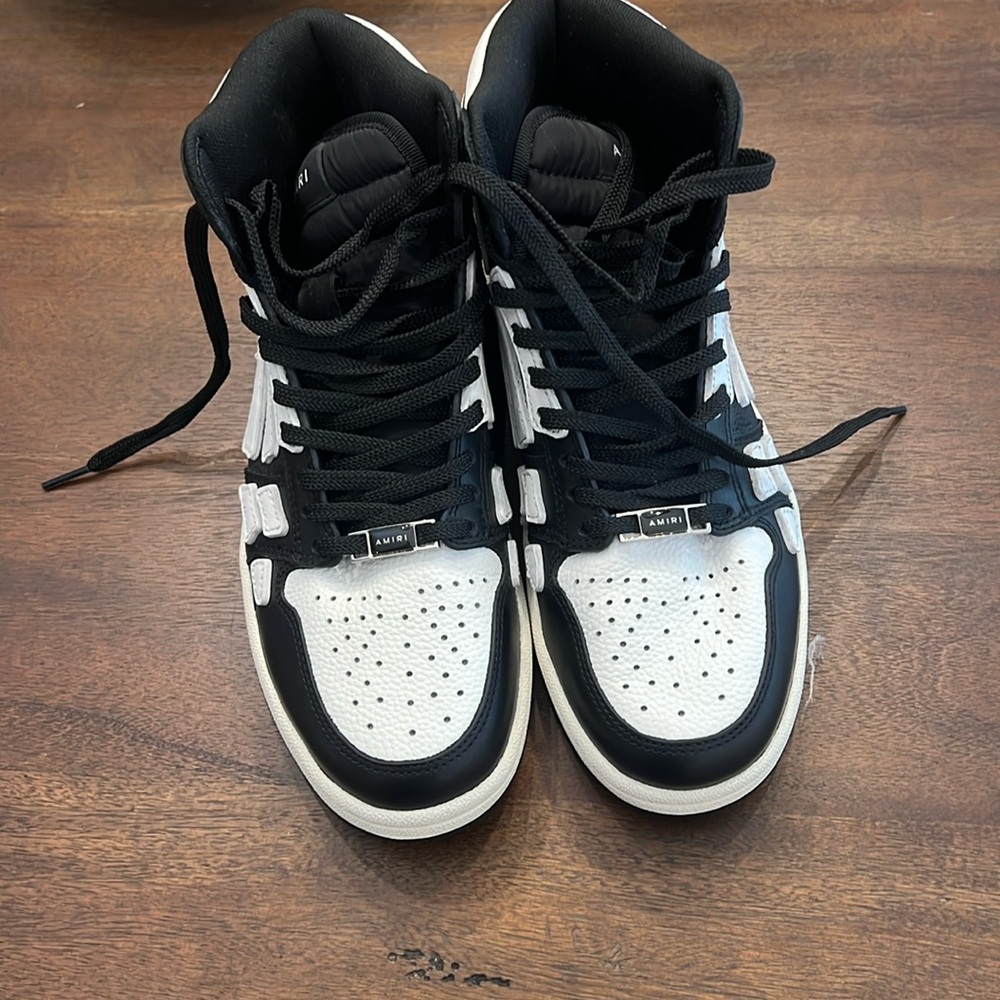 Amiri high top sneakers black-and-white never worn